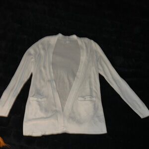Croft & Barrow Cream Open Front Cardigan